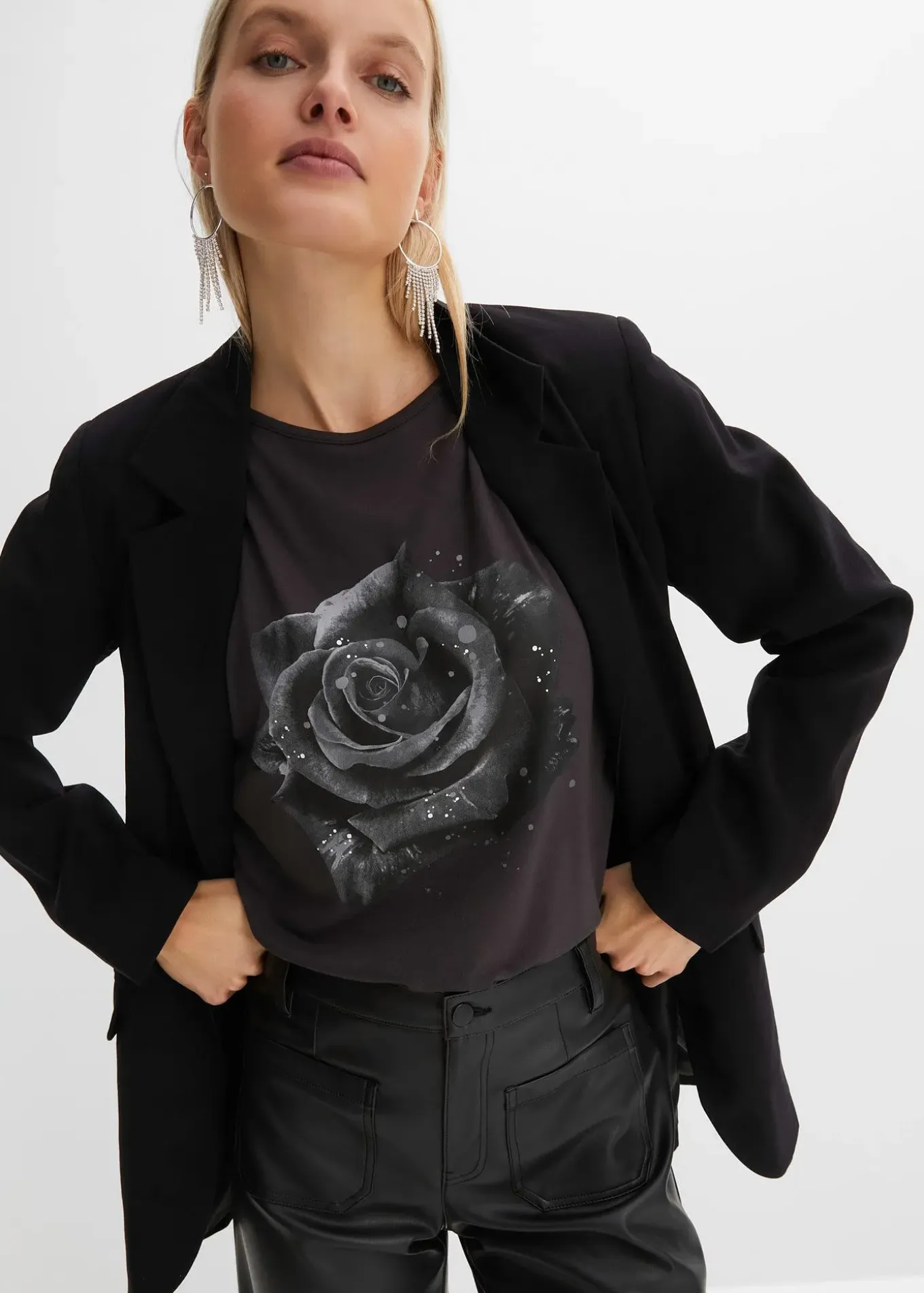 T-shirt à épaules dénudées en viscose