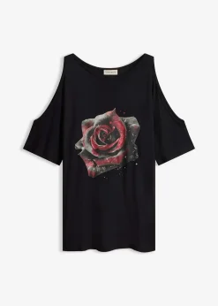 T-shirt à épaules dénudées en viscose