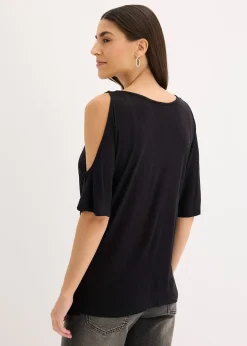 T-shirt à épaules dénudées en viscose