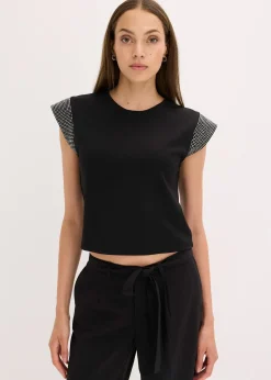 T-shirt à épaulettes