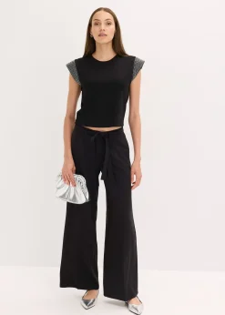 T-shirt à épaulettes