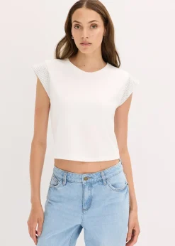 T-shirt à épaulettes