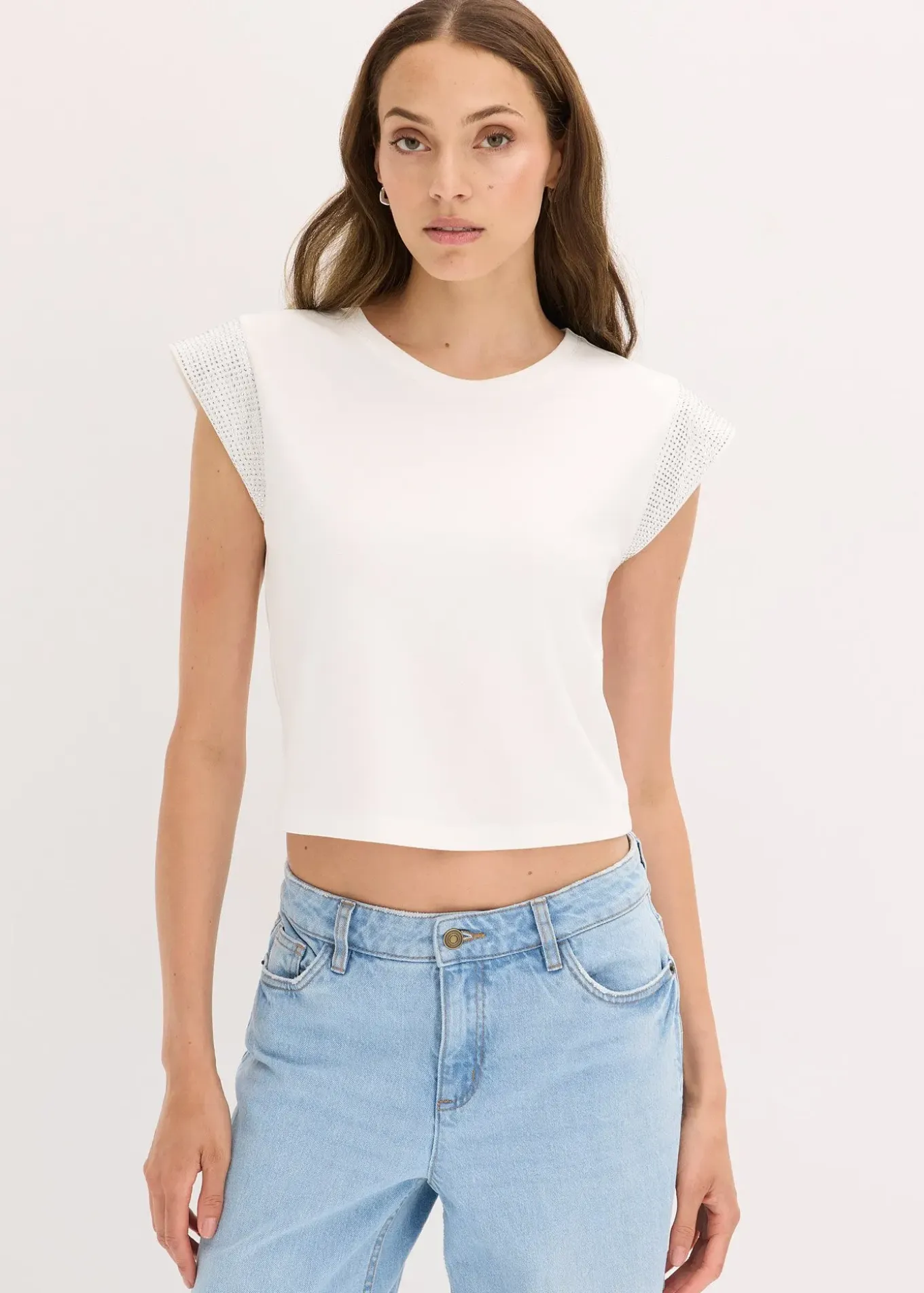 T-shirt à épaulettes