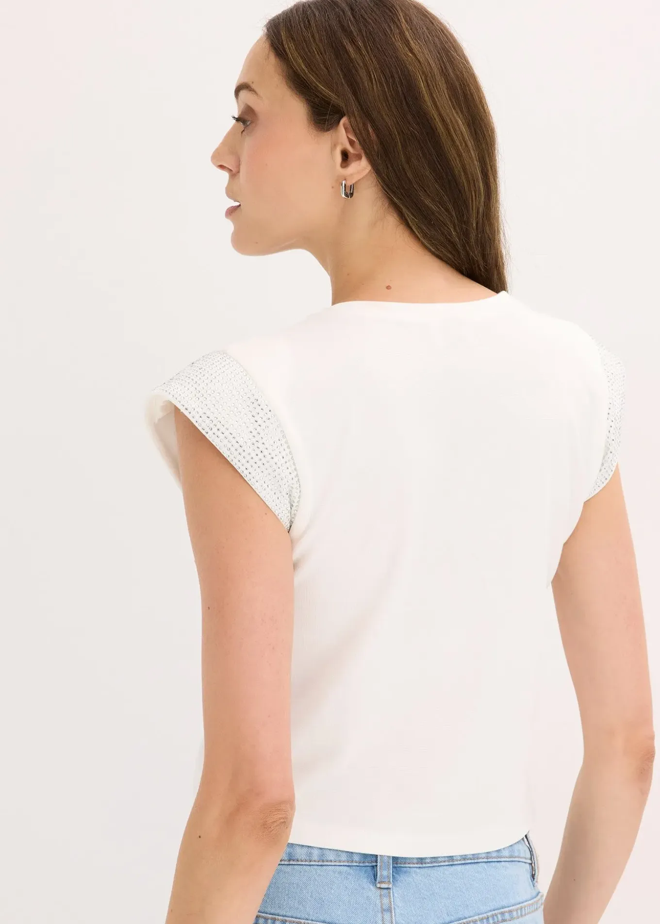 T-shirt à épaulettes