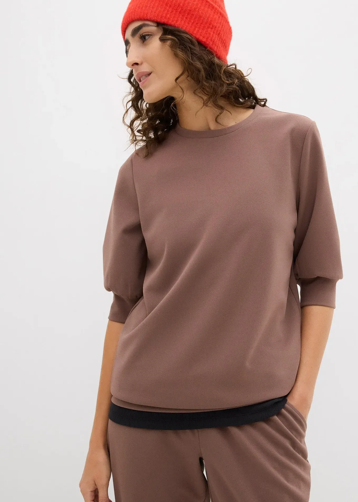 T-shirt ample en matière néoprène