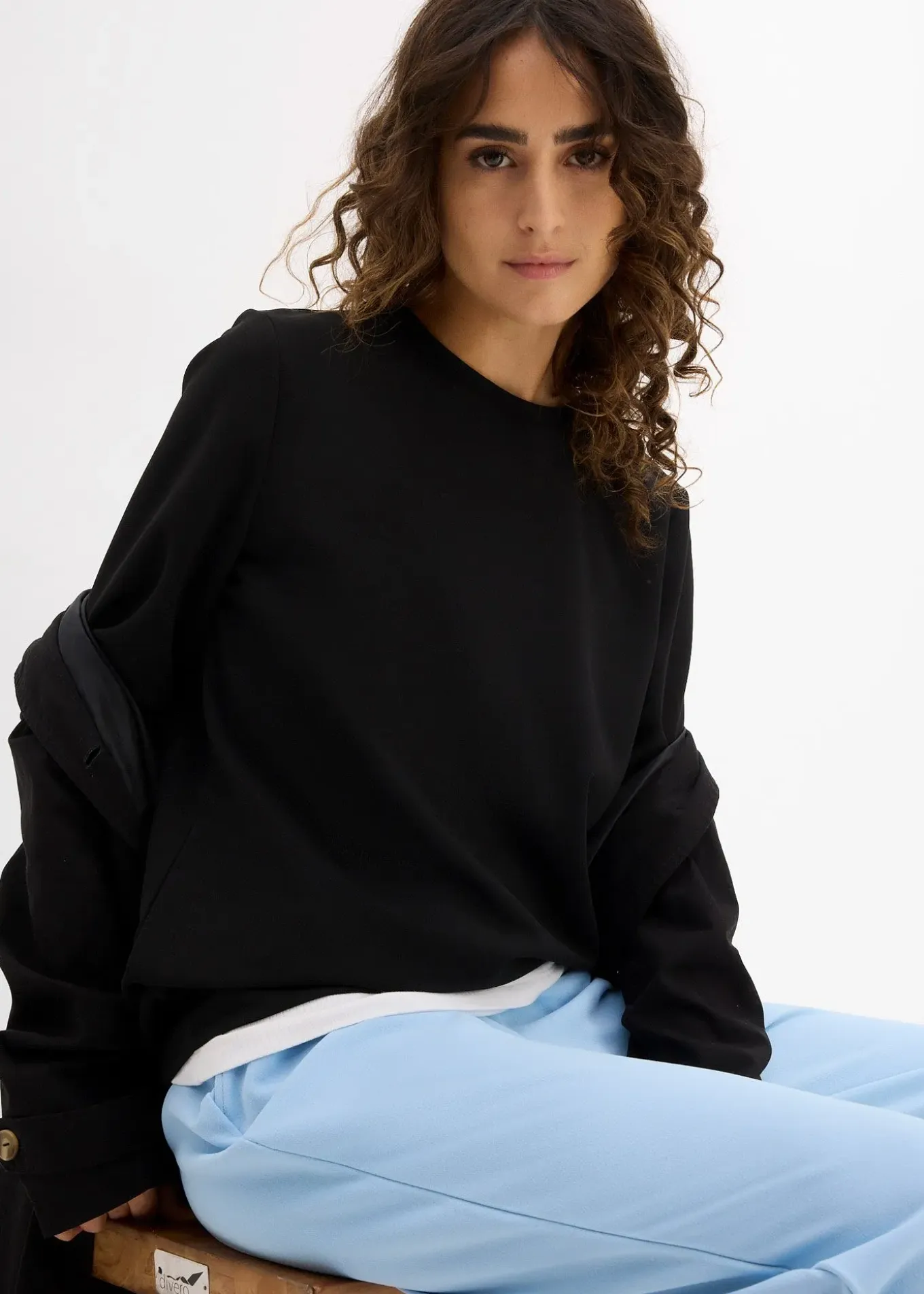 T-shirt ample en matière néoprène