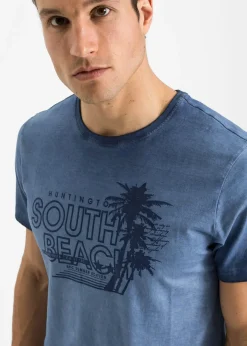 T-shirt aspect délavé 100% coton