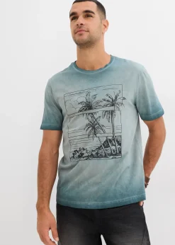 T-shirt aspect délavé en coton