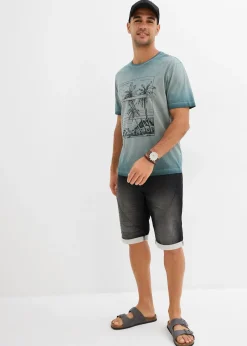 T-shirt aspect délavé en coton