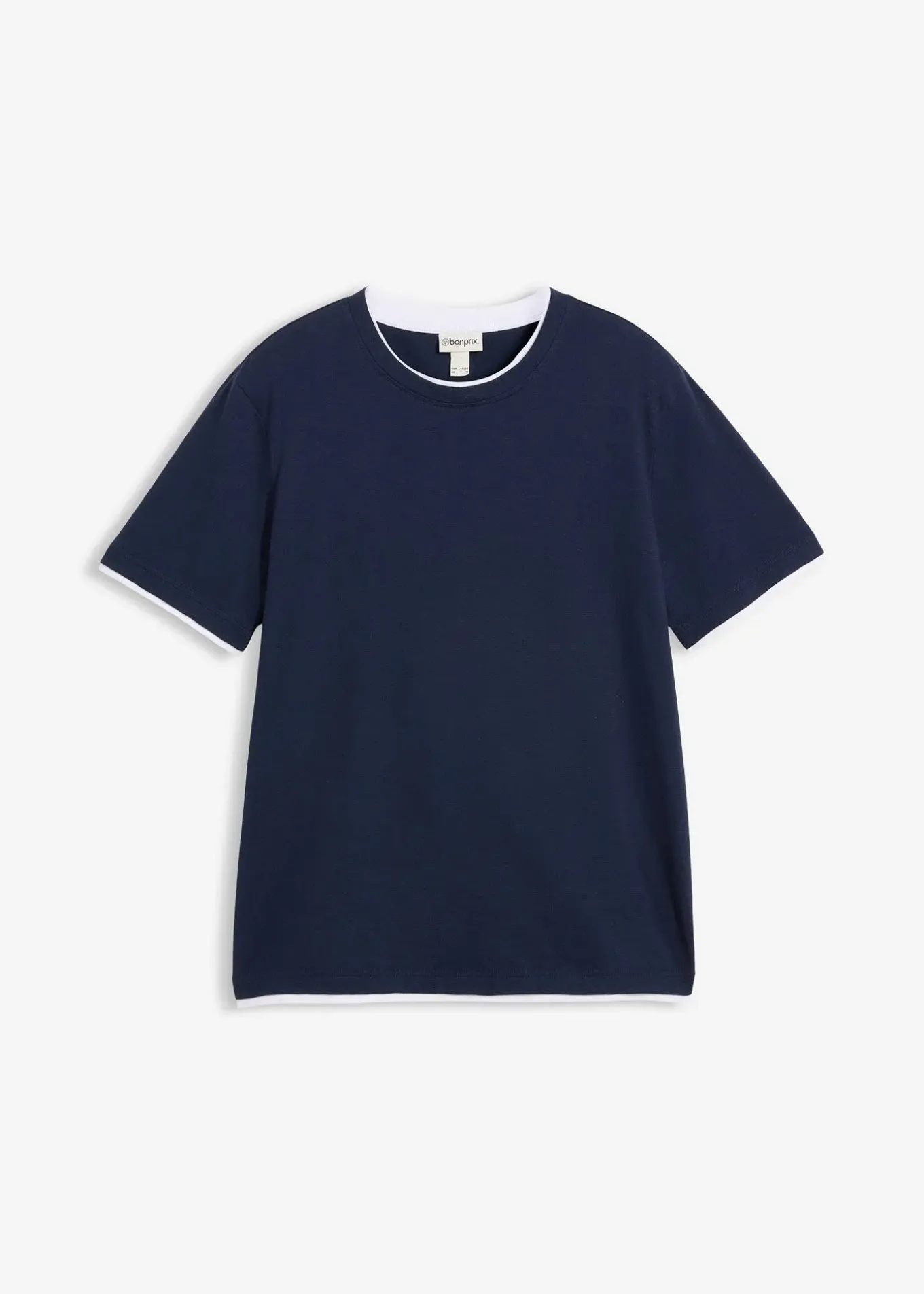 T-shirt aspect 2en1 en fil flammé