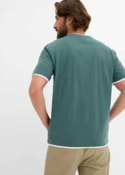 T-shirt aspect 2en1 en fil flammé