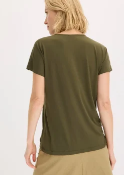 T-shirt avec anneau décoratif