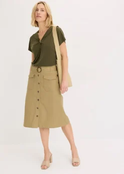 T-shirt avec anneau décoratif