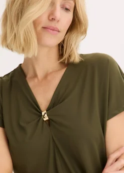 T-shirt avec anneau décoratif