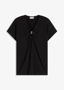 T-shirt avec anneau décoratif