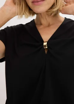 T-shirt avec anneau décoratif