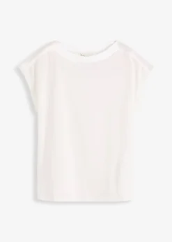 T-shirt avec bordure en satin