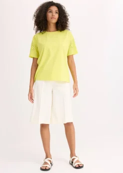 T-shirt avec broderies anglaises