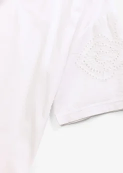 T-shirt avec broderies anglaises