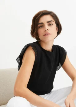 T-shirt avec dentelle