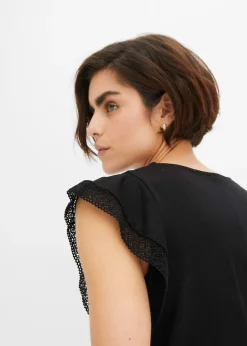 T-shirt avec dentelle