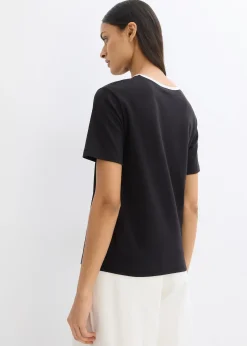 T-shirt avec détail contrastant