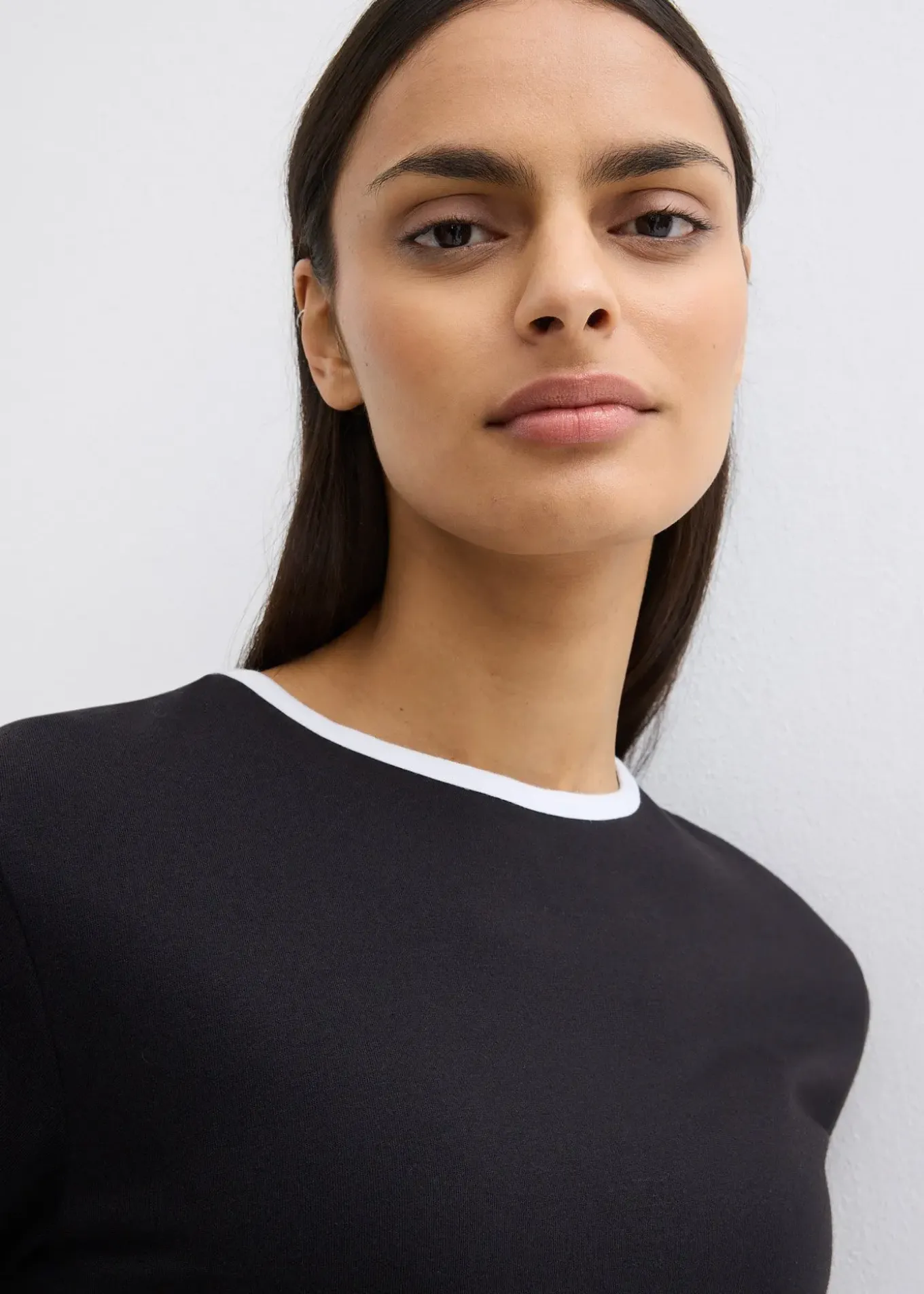 T-shirt avec détail contrastant