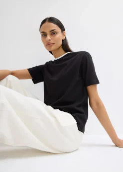 T-shirt avec détail contrastant