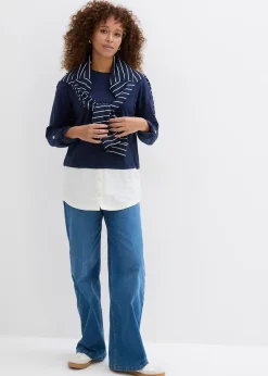 T-shirt avec empiècement chemisier