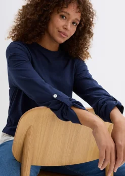 T-shirt avec empiècement chemisier