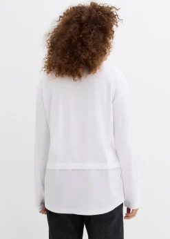 T-shirt avec empiècement chemisier