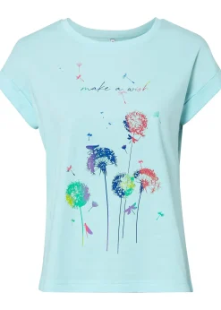 T-shirt avec fleurs de pissenlit