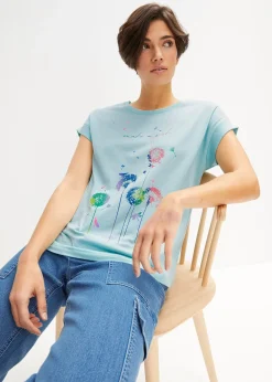 T-shirt avec fleurs de pissenlit