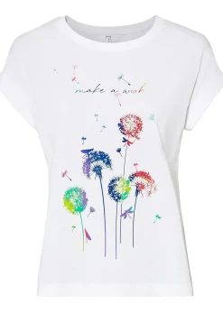 T-shirt avec fleurs de pissenlit