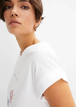 T-shirt avec fleurs de pissenlit