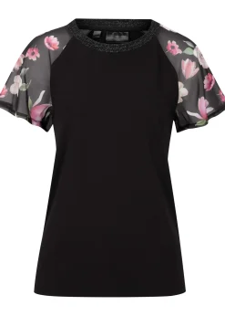 T-shirt avec manches en mousseline