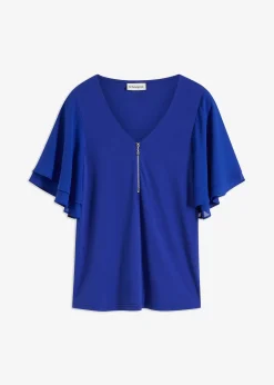 T-shirt avec manches en mousseline