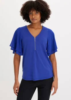 T-shirt avec manches en mousseline