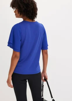 T-shirt avec manches en mousseline