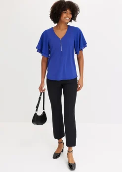 T-shirt avec manches en mousseline