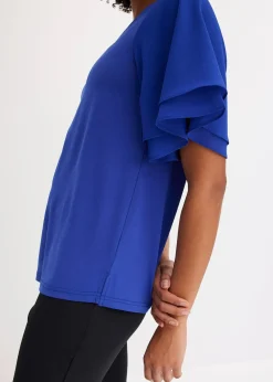 T-shirt avec manches en mousseline