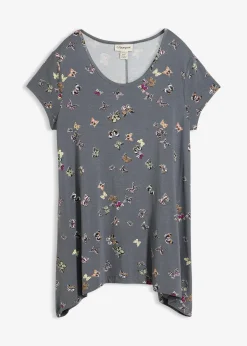 T-shirt avec papillons en viscose