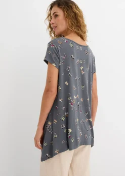 T-shirt avec papillons en viscose