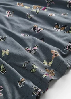 T-shirt avec papillons en viscose