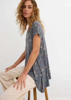 T-shirt avec papillons en viscose