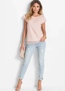 T-shirt boxy en coton