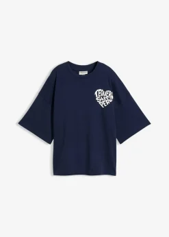 T-shirt boxy en coton épais