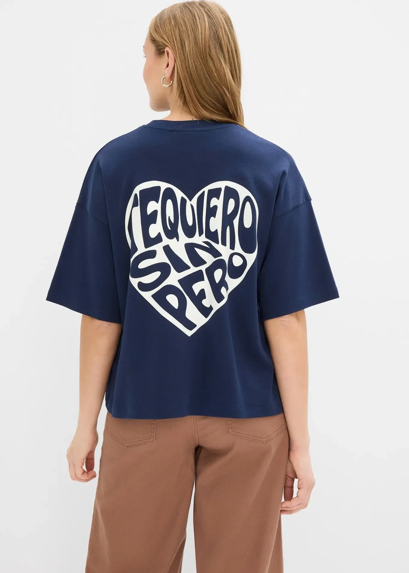 T-shirt boxy en coton épais