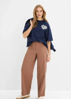 T-shirt boxy en coton épais