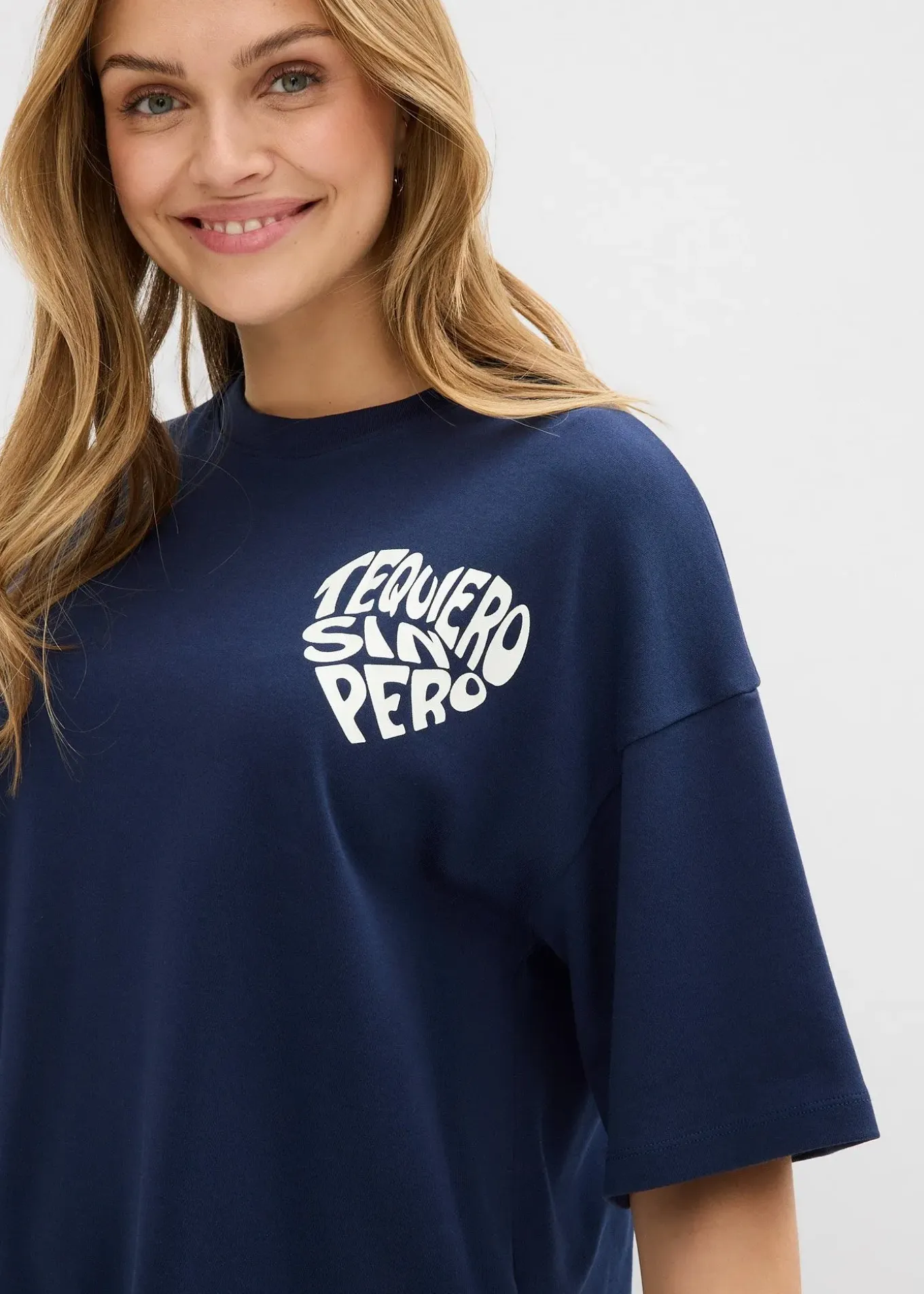 T-shirt boxy en coton épais